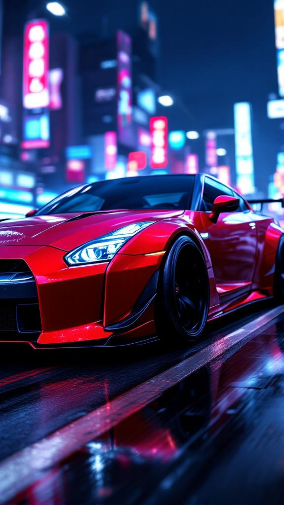Cars - Nissan digital wallpaper.