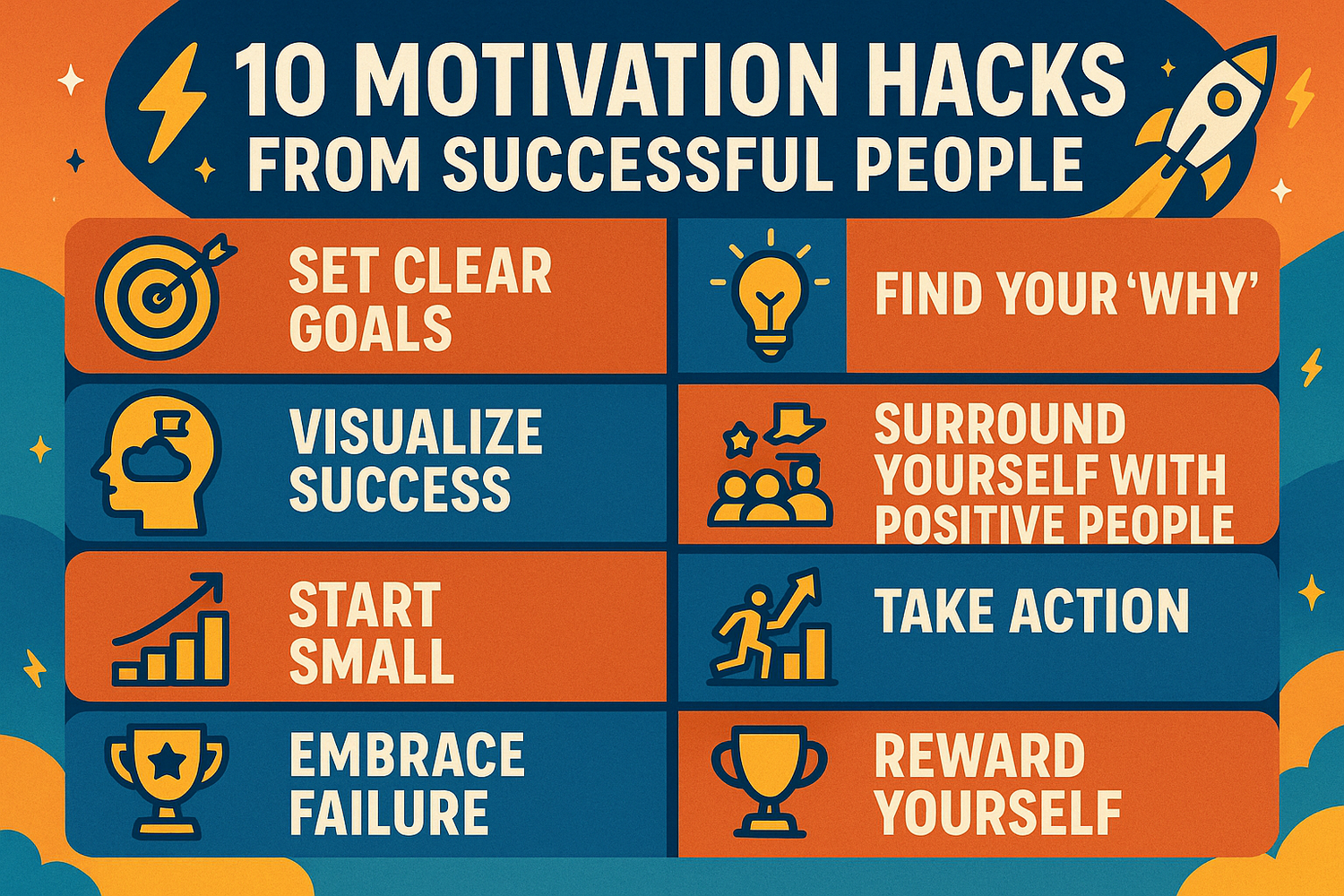 10 Motivation Hacks From Successful People
