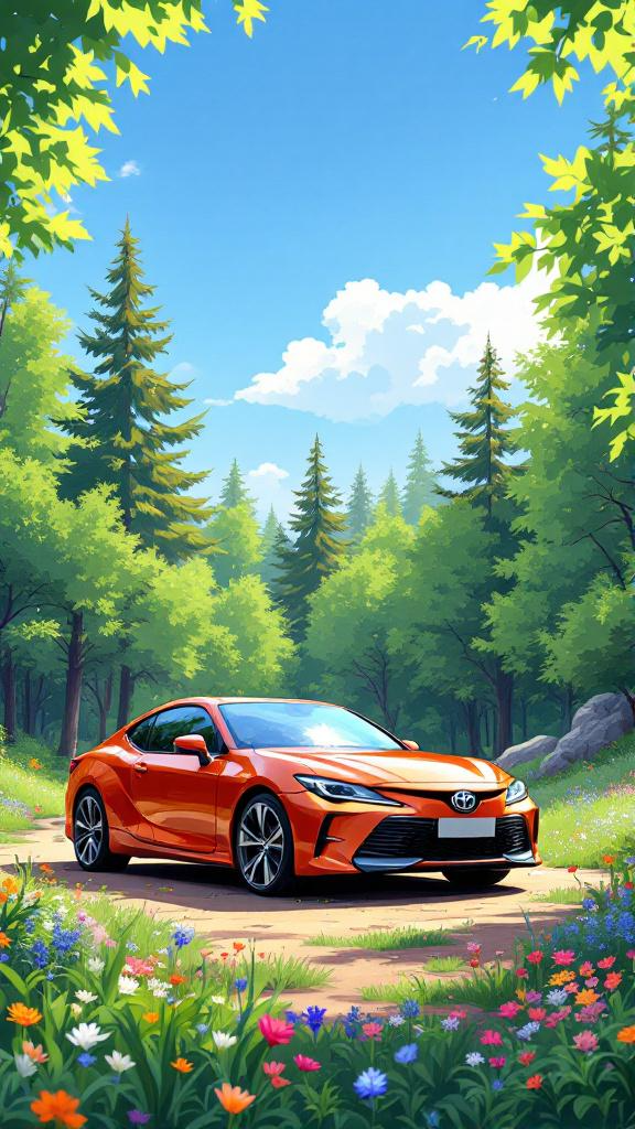 Toyota digital wallpaper