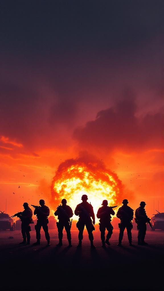 Military digital wallpaper.