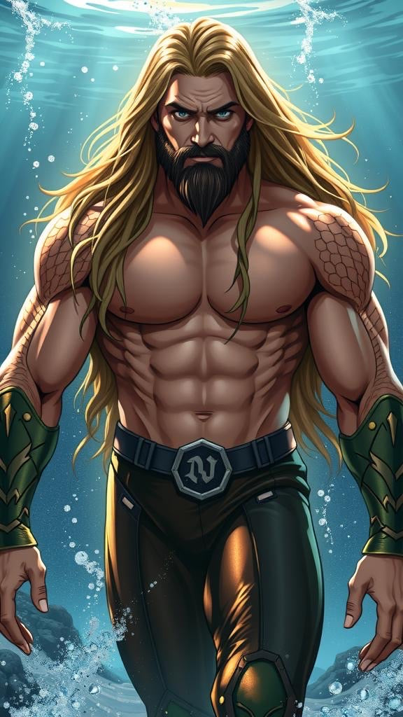 Aquaman digital wallpaper
