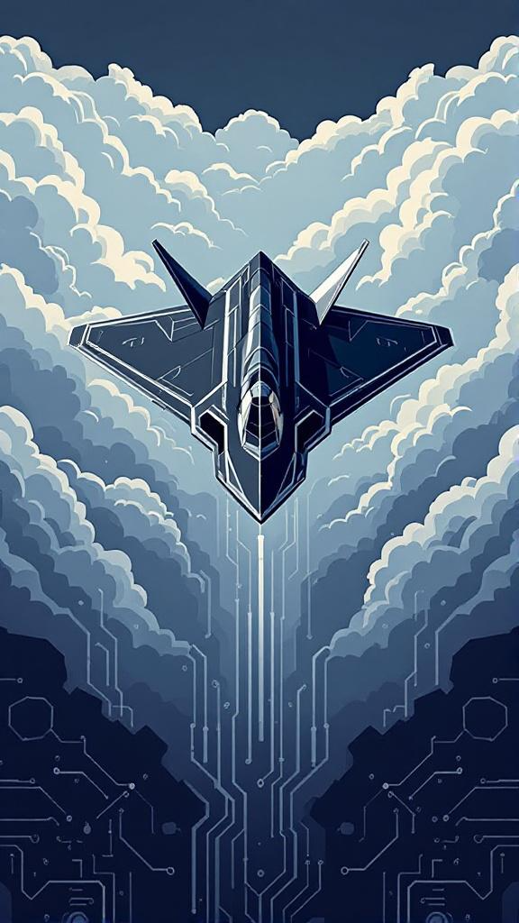 Military Aircraft Digital Wallpaper.