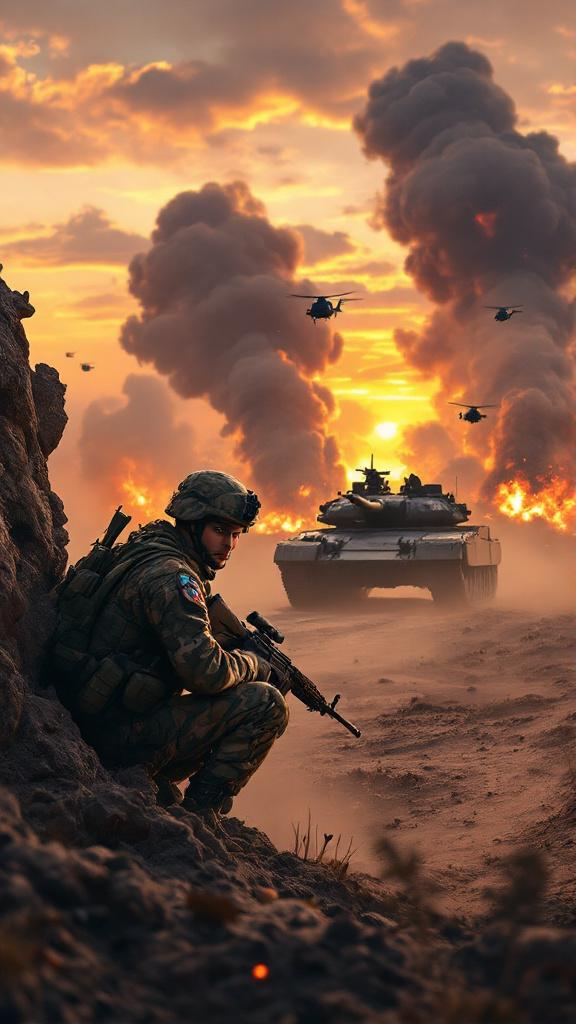Military digital wallpaper.