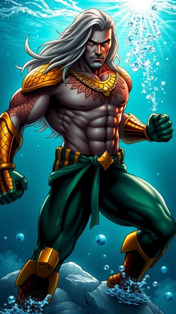 Aquaman digital wallpaper