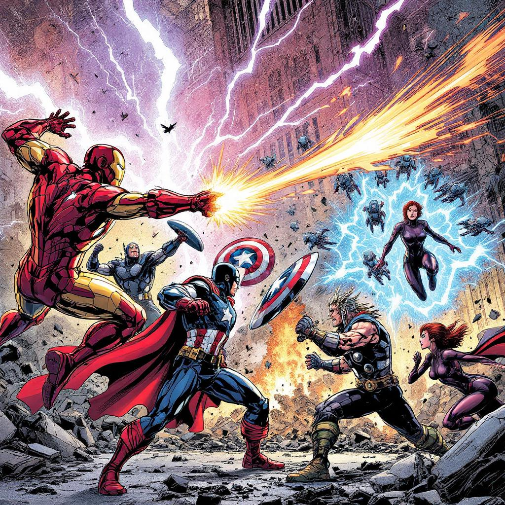 Avengers Digital Wallpaper