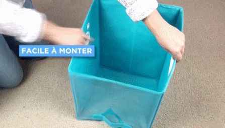 Collapsible Removable Cushioned Foldable Storage Bin Laundry Basket