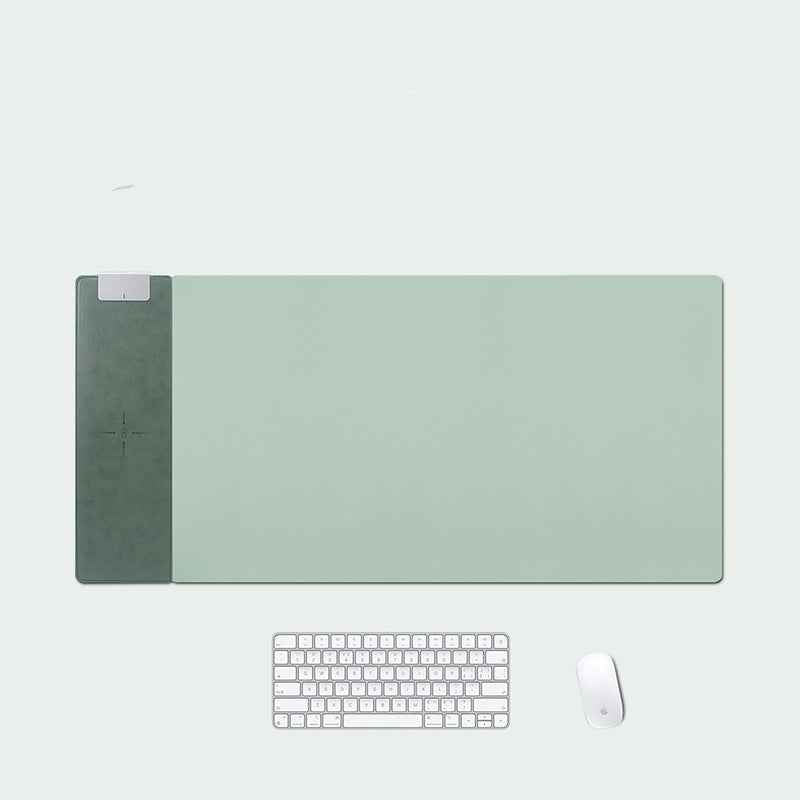 15W Quick Charge Mouse Mat With Cordless Power Desk Pad For Work And Home