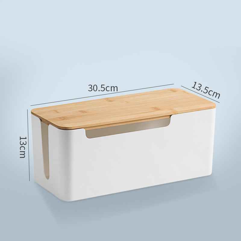 Cord Management Hub Power Adapter Outlet Cable Tidy Desktop Organizer Charging Station Wire Holder