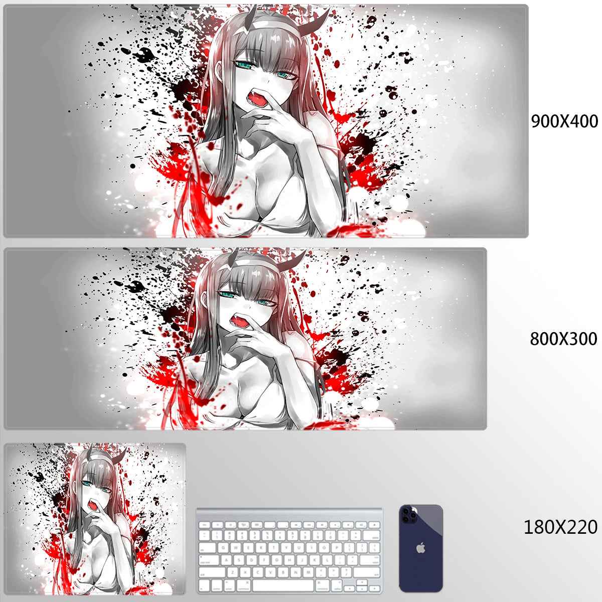 Gaming Mat Anime Mousepad Computer Keyboard Surface