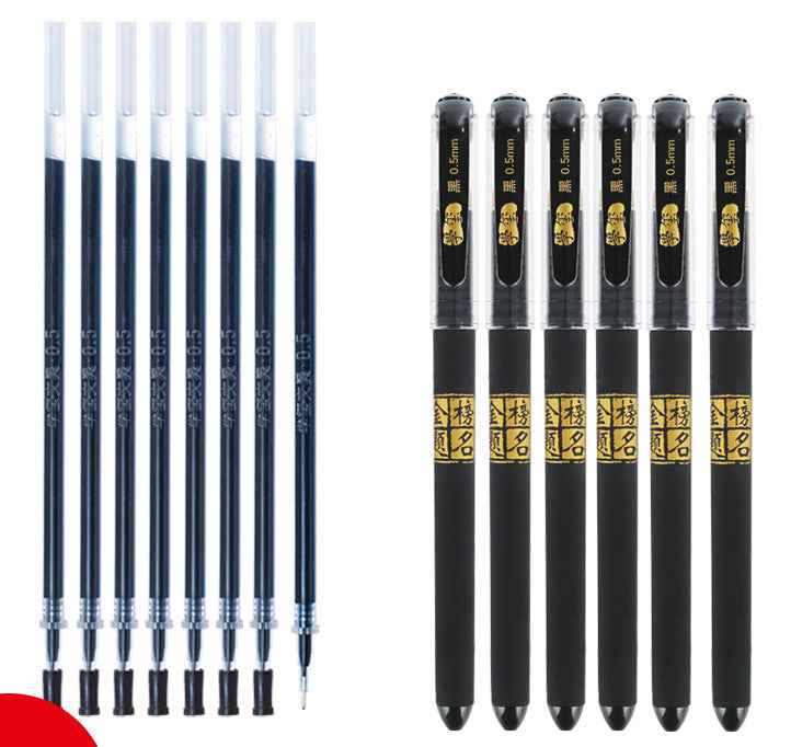 Student-friendly dark ink gel pen