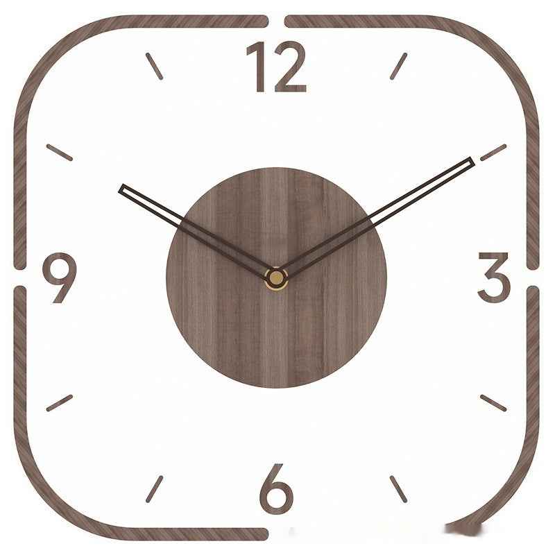 Elegant Clear Wooden Hanging Timepiece