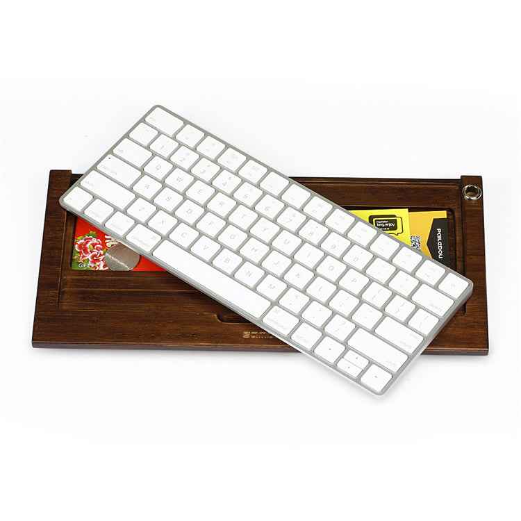 Wireless Apple Keyboard Stand 2nd Gen Wooden Holder Compatible with Mac Bluetooth Keypad Desktop Support Frame