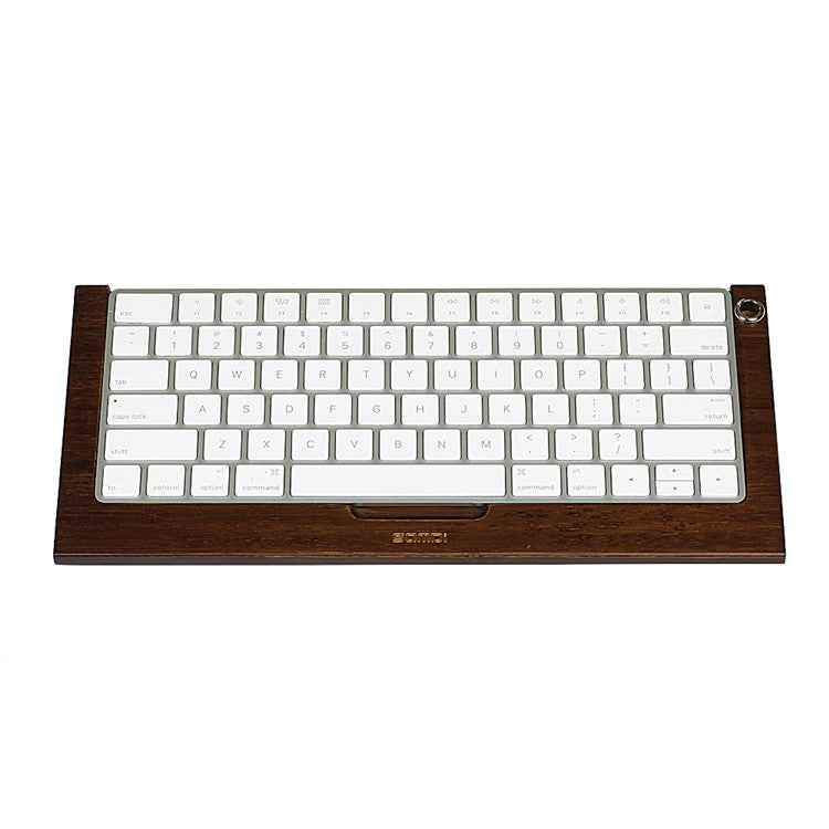 Wireless Apple Keyboard Stand 2nd Gen Wooden Holder Compatible with Mac Bluetooth Keypad Desktop Support Frame