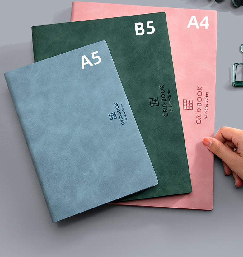 Sketch Pad Gridded Notebook Minimalist Art Style