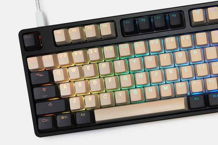 Dual-Tone Molded Clear Keycap Custom Mechanical Keyboard Personalized DIY Lettering See-Through