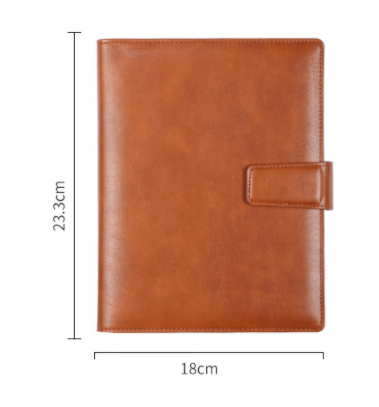 Premium A5 stitched strap 6-slot fastener journal