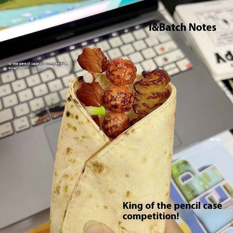 Creative Indian Flying Cake Pen Case