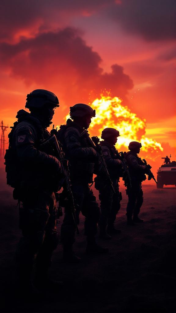 Military digital wallpaper.