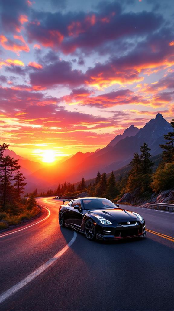 Cars - Nissian digital wallpaper.