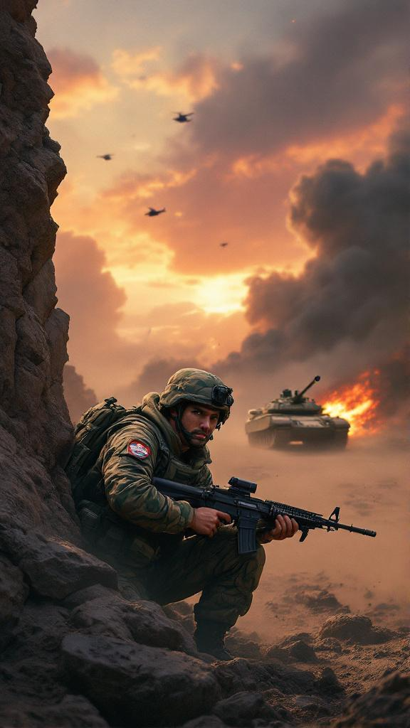 Military digital wallpaper.