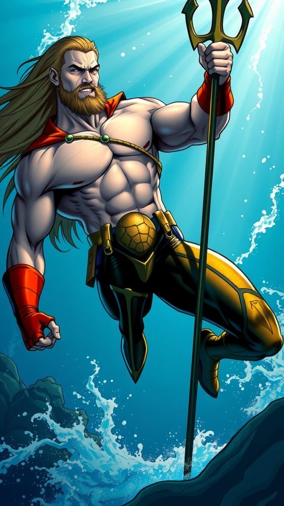 Aquaman digital wallpaper