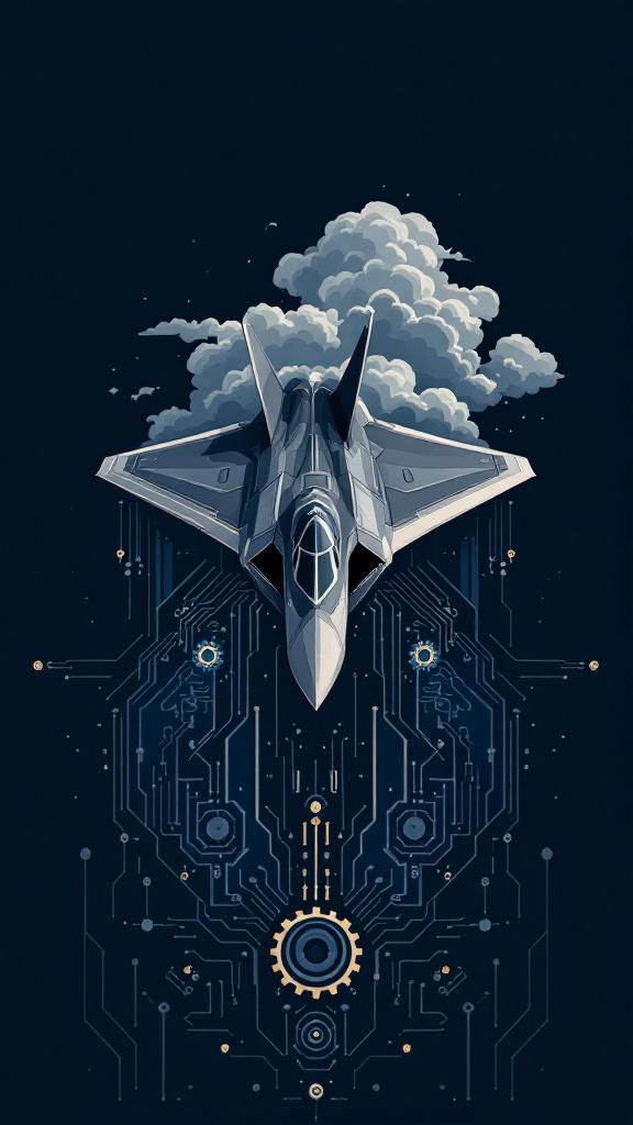 Military Aircraft Digital Wallpaper.