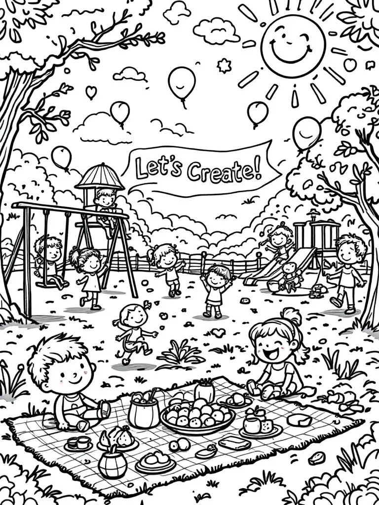 Forest Animals printable or digital coloring books