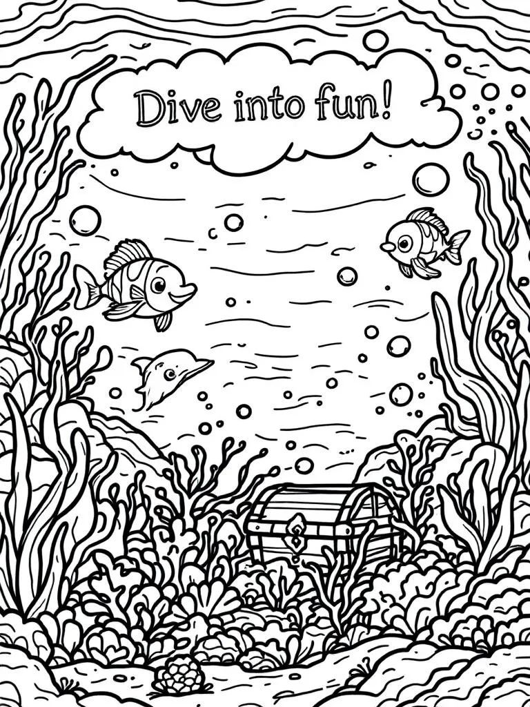 Forest Animals printable or digital coloring books
