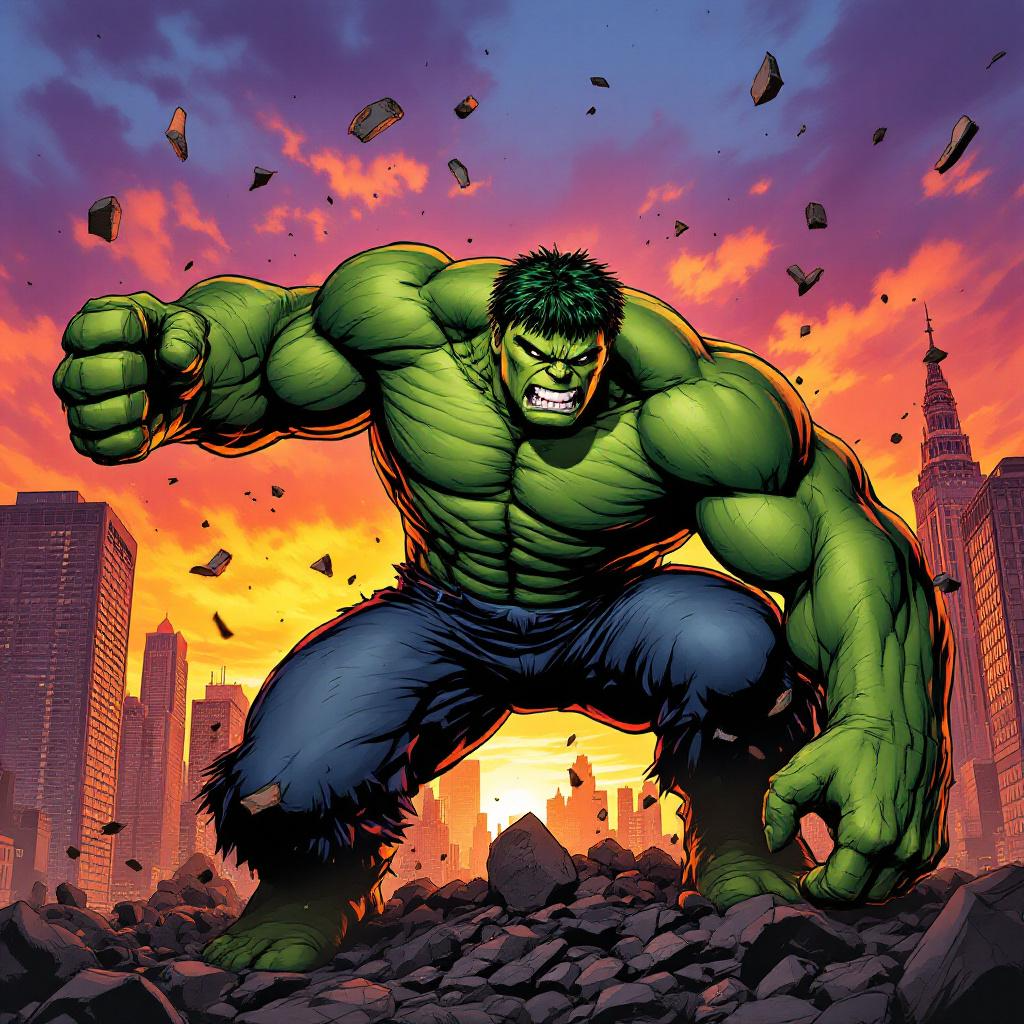 Hulk Digital Wallpaper - 6 pack
