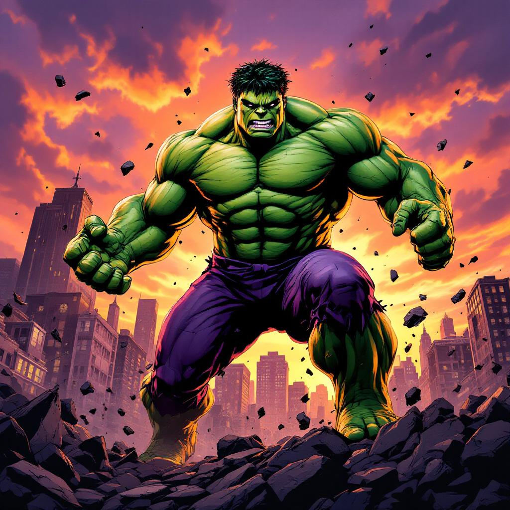 Hulk Digital Wallpaper - 6 pack