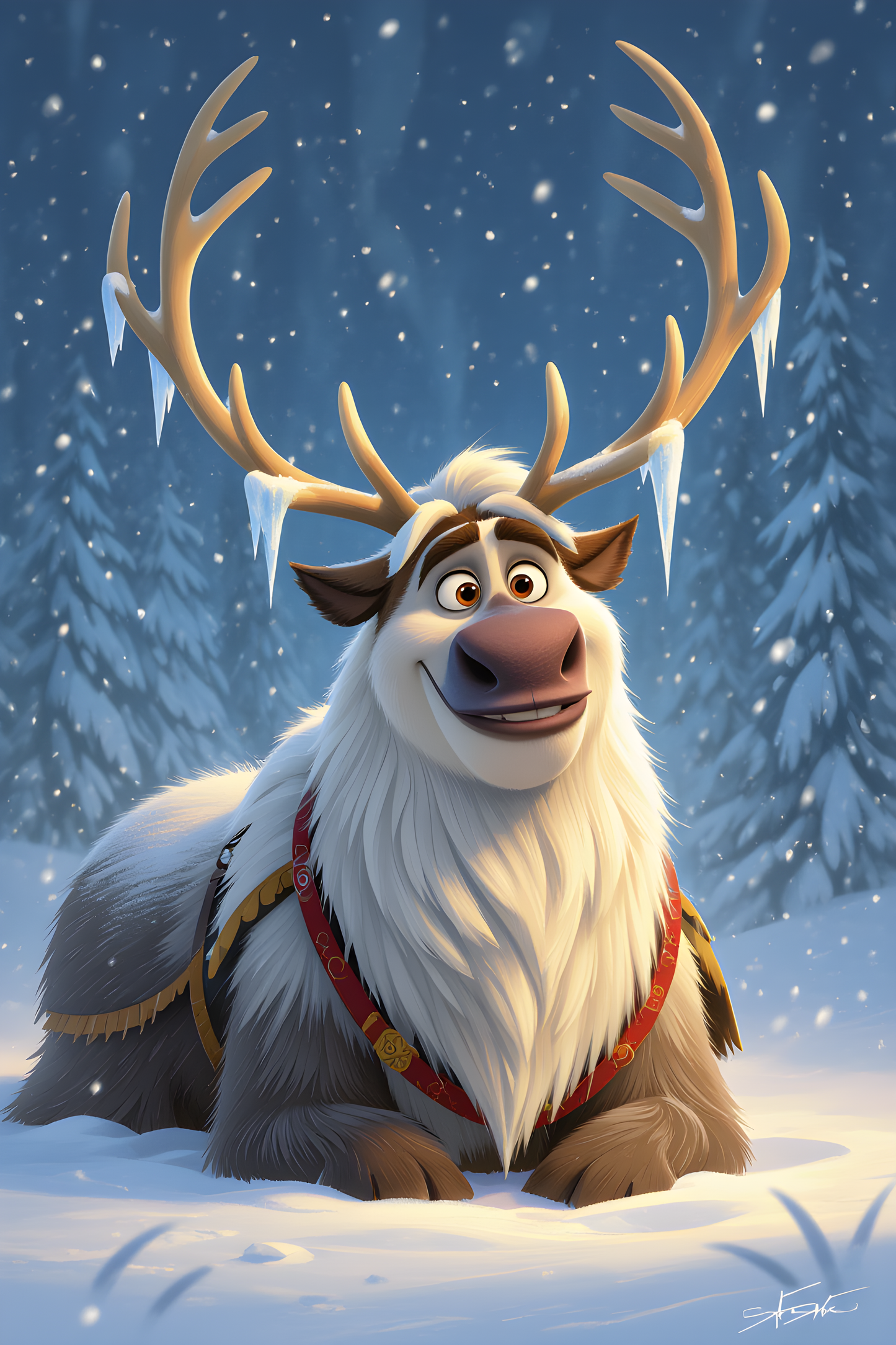 Disney Frozen Magical Winter Wallpaper Olaf.