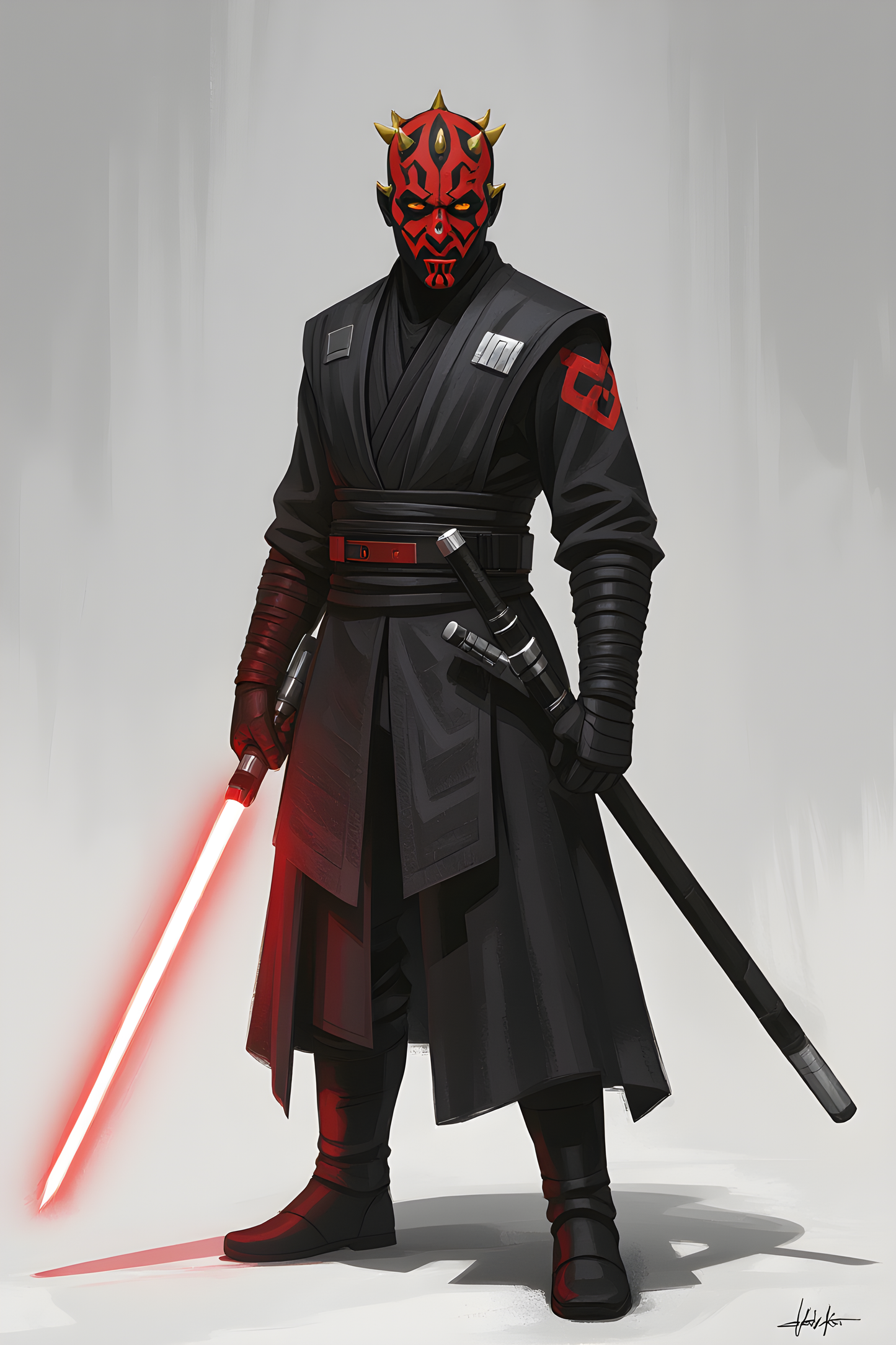 Star Wars Digital Wallpaper - Darth Mul