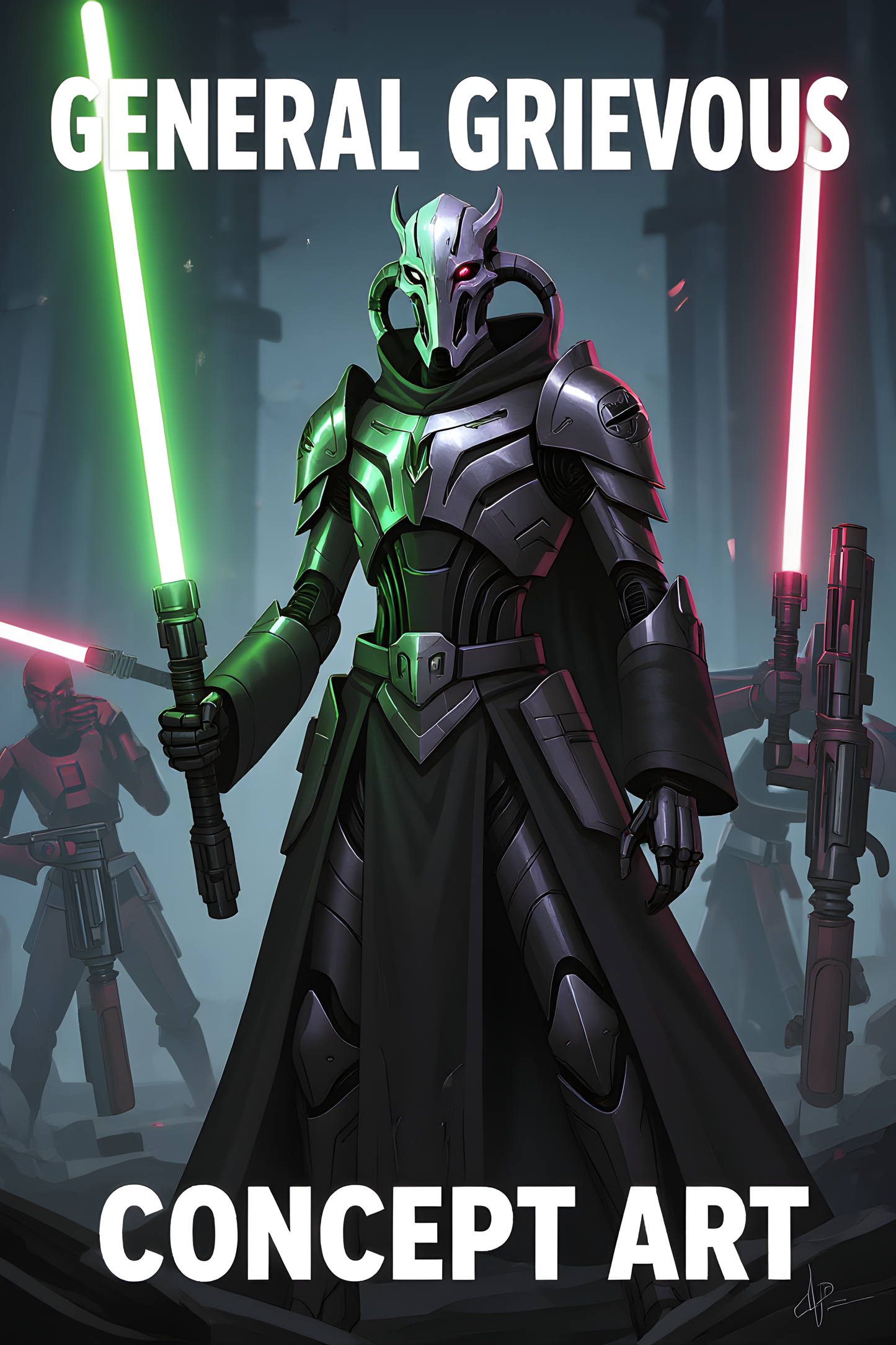 Star Wars Digital Wallpaper - General Grevious