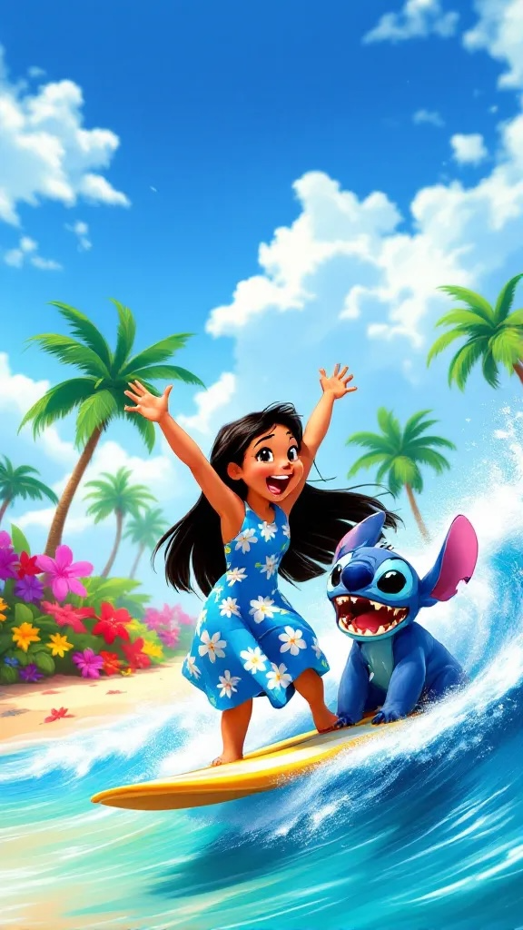 Lilo and Stitch Digital Wallpaper Bundle - Mobile, Tablet & Desktop.