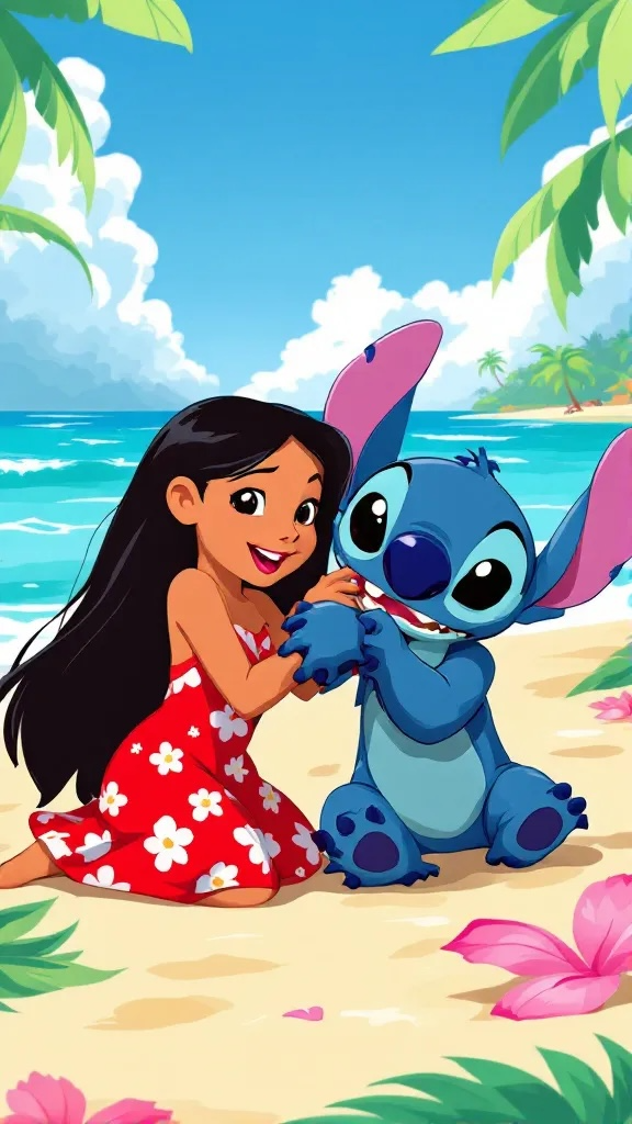 Lilo and Stitch Digital Wallpaper Bundle - Mobile, Tablet & Desktop.