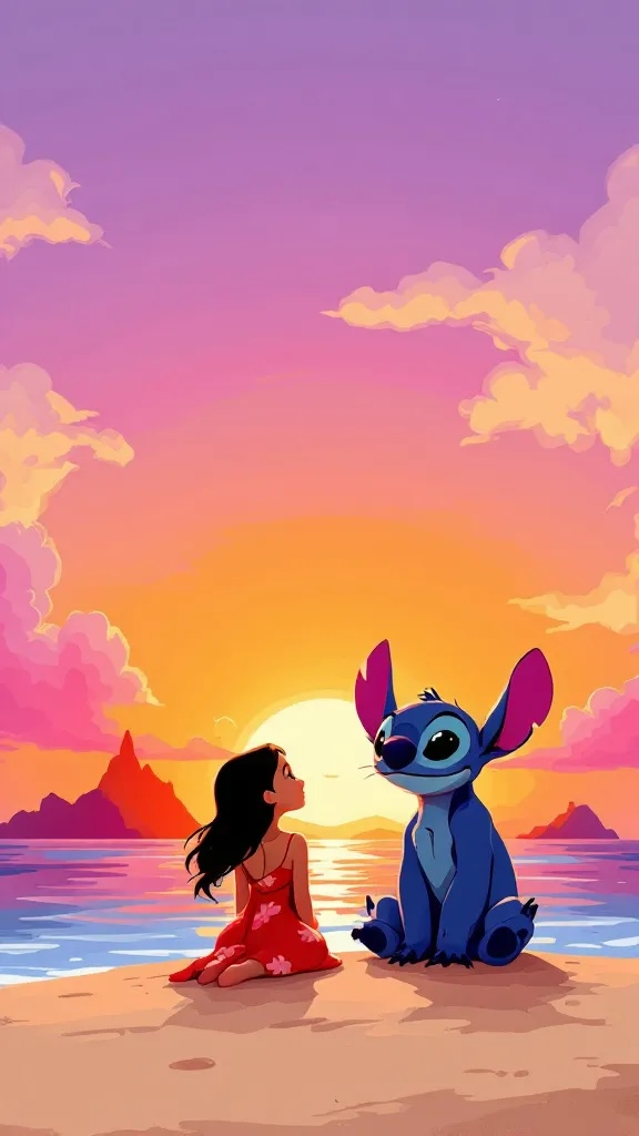 Lilo and Stitch Digital Wallpaper Bundle - Mobile, Tablet & Desktop