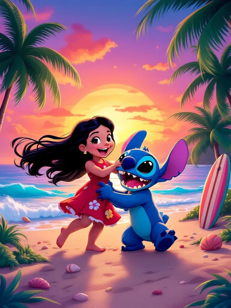 Lilo and Stitch Digital Wallpaper 3 - Mobile, Tablet & Desktop.