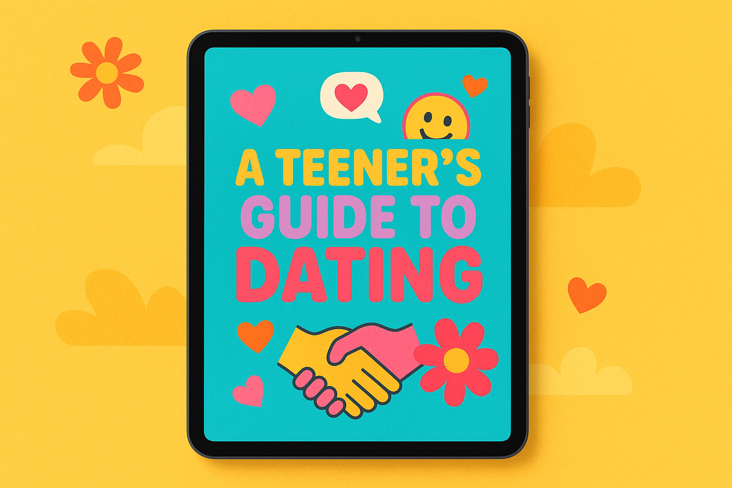 A Teener's Guide To Dating Digital Product Mockup