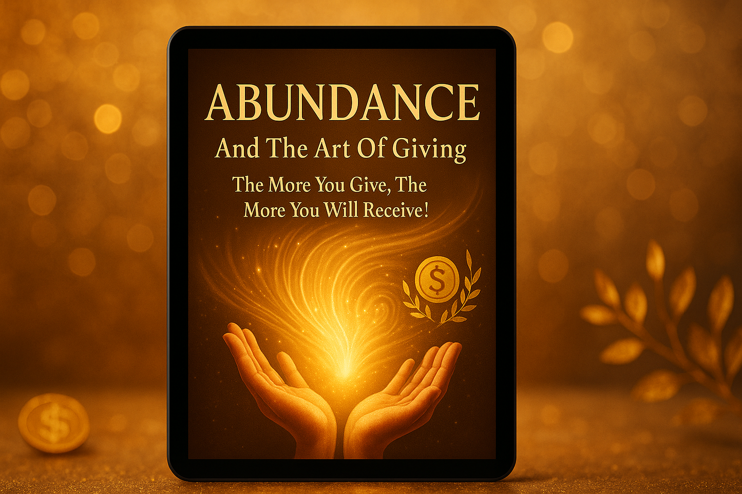 Abundance And The Art Of Giving Digital Product Mockup