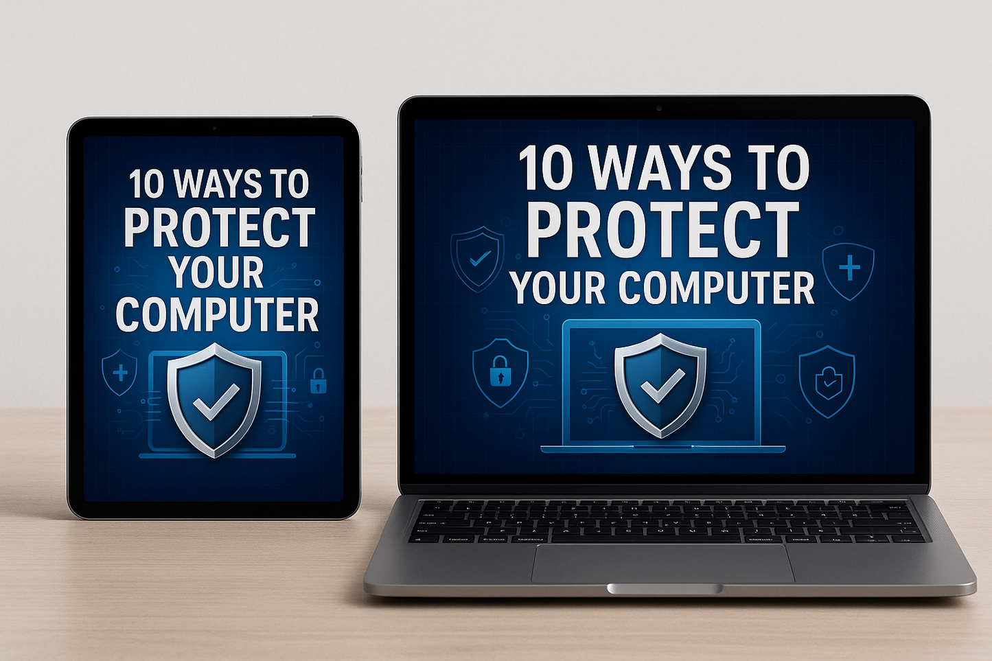Computer Protection Guide Ebook Mockup