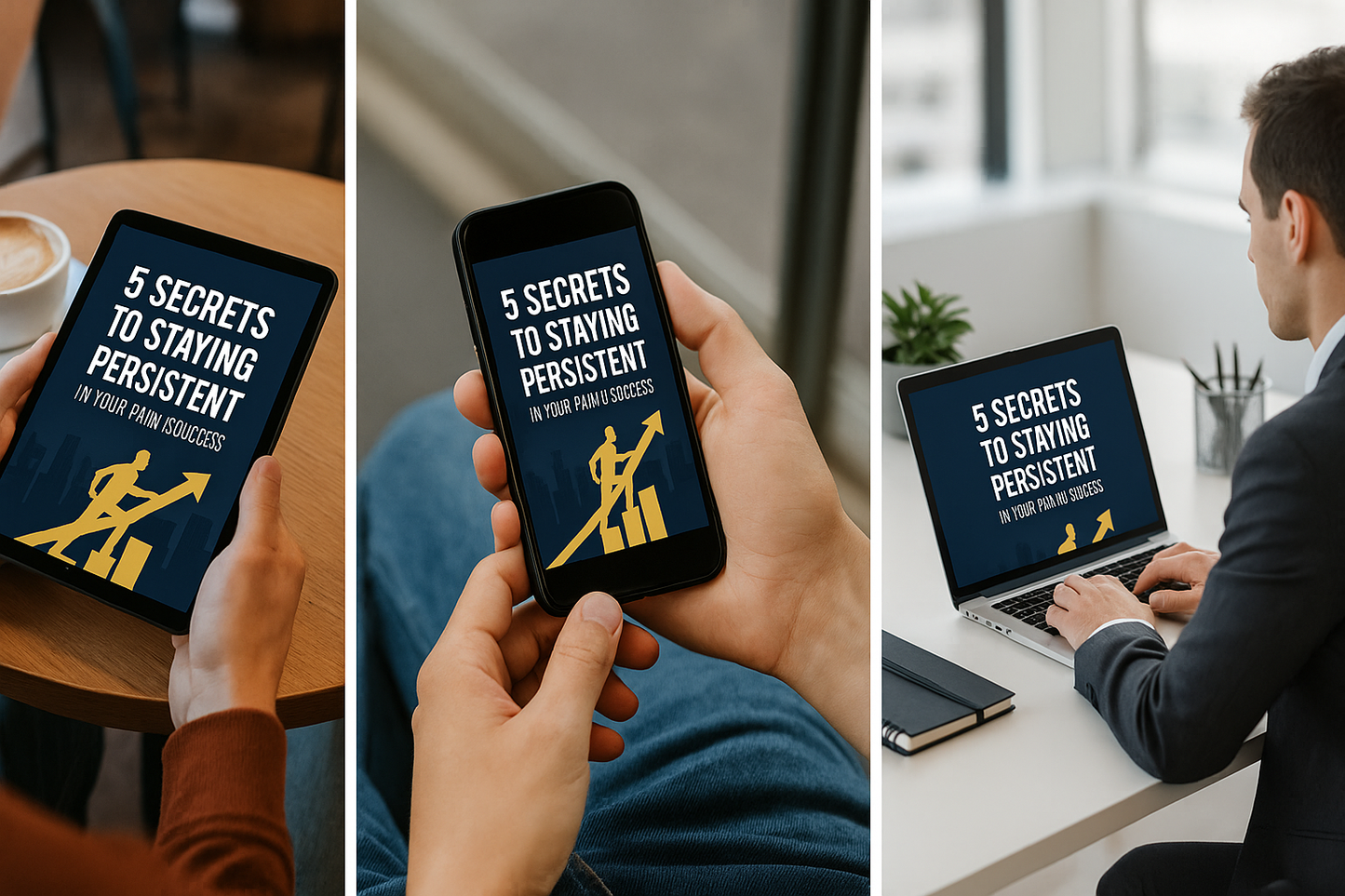 5 Secrets To Staying Persistent In Your Path To Success E-Book.