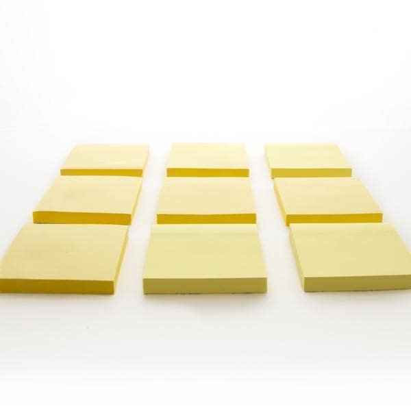 50 Ct. 3" X 3" Yellow Stick On Notes (4/Pack) - Sticky Notes
