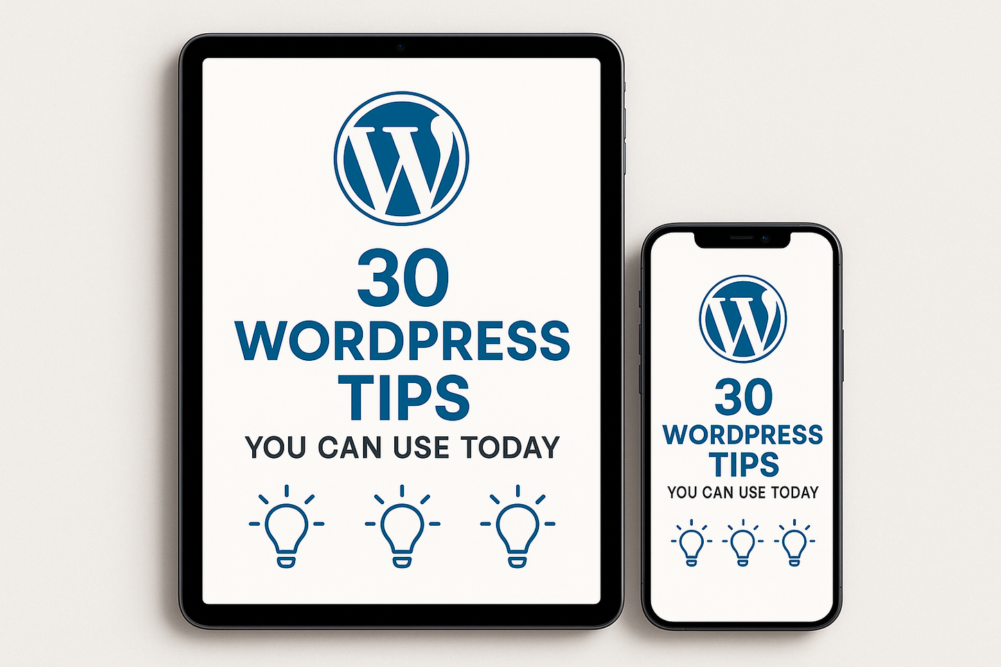WordPress Tips Ebook Mockup