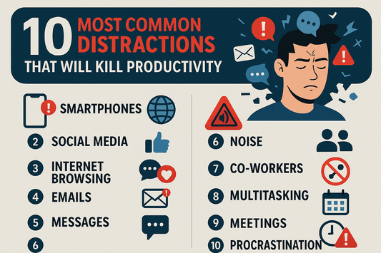 10 Most Common Distractions That Will Kill Productivity