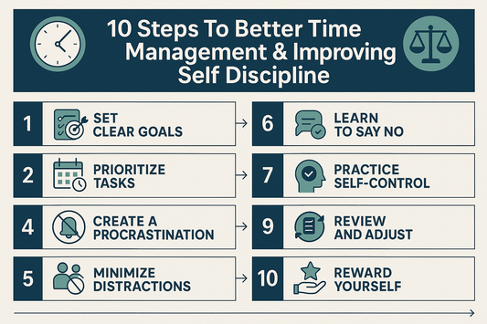 10 Steps To Better Time Management & Improving Self Discipline