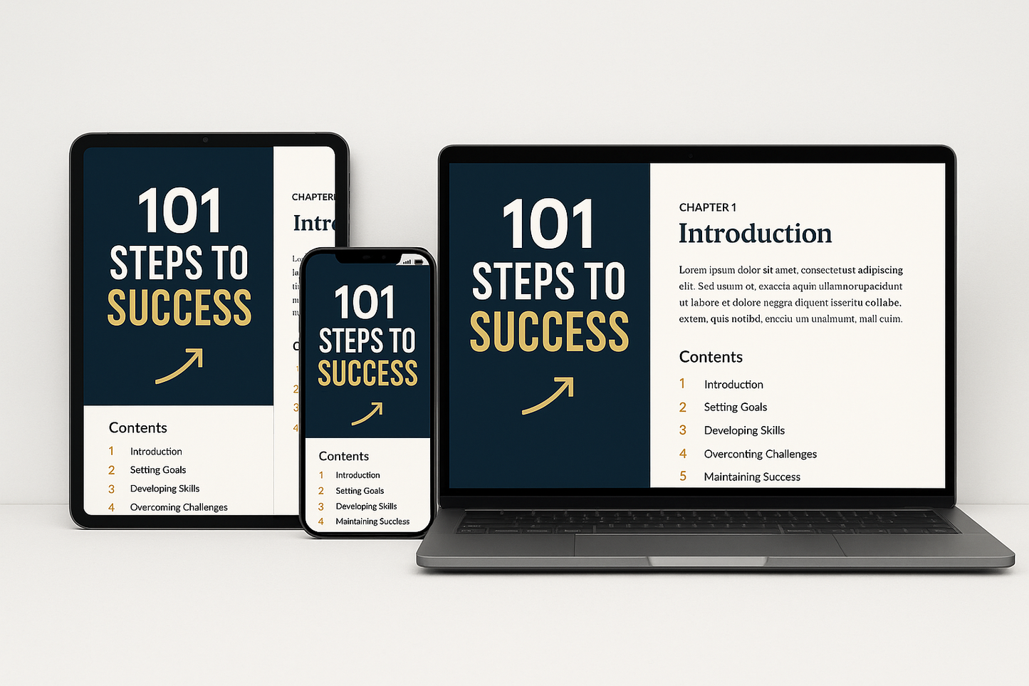 101 Steps to Success Digital Mockup