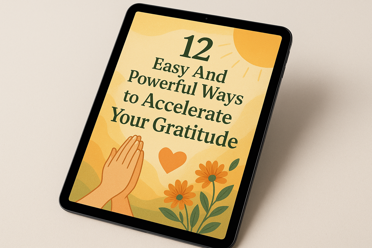 12 Easy And Powerful Ways To Accelerate Your Gratitude on tablet