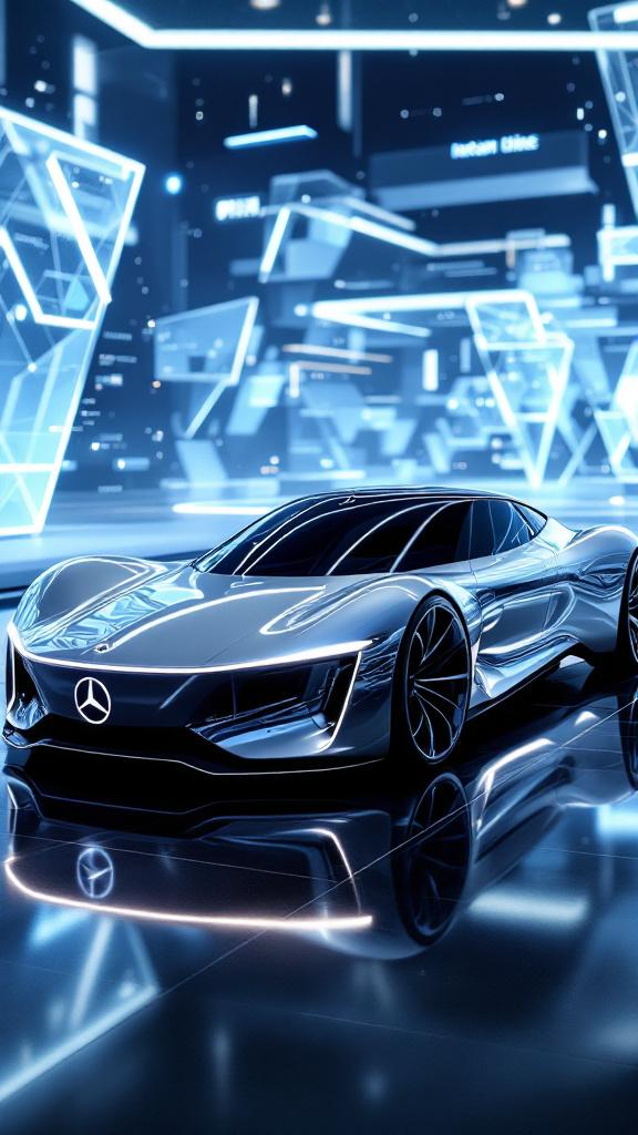 Mercedes digital wallpaper