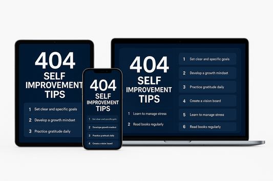 404 Self Improvement Tips Digital Mockup