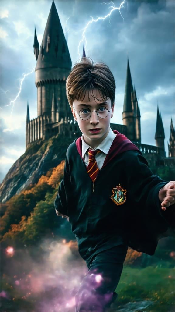 Harry Potter digital wallpaper.